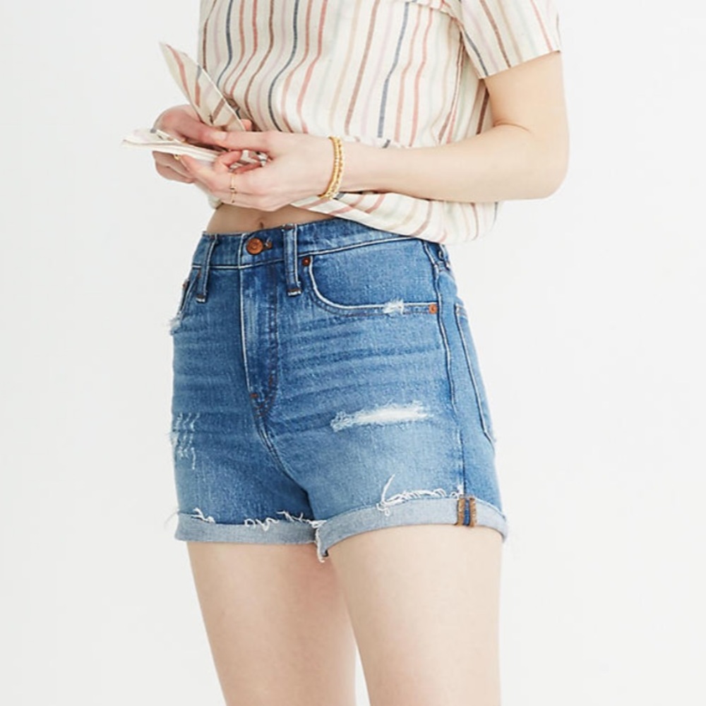 Madewell High Rise Denim Shorts